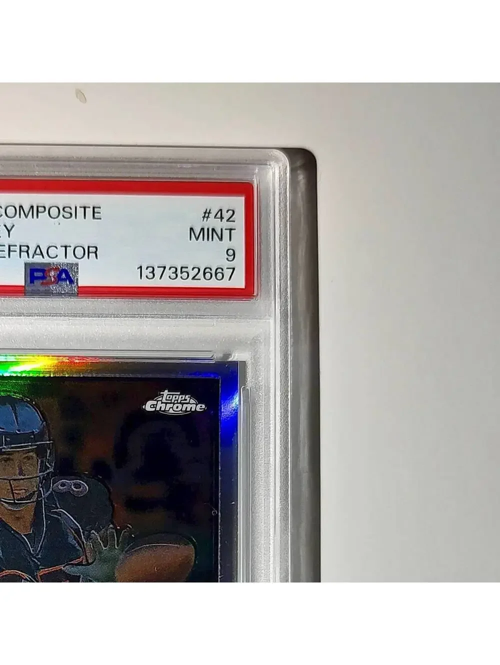 Ed McCaffrey 2023 Topps Chrome #42 Sepia Refractors PSA 9 Mint